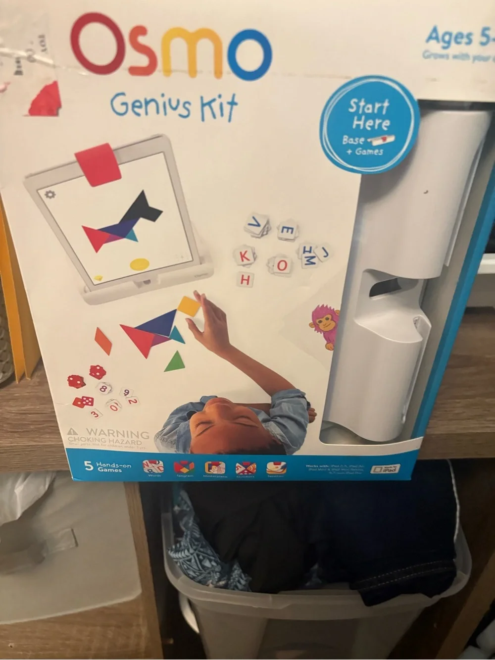 Genius Kit Educational Game Set for Kids - White/Blue. Unused